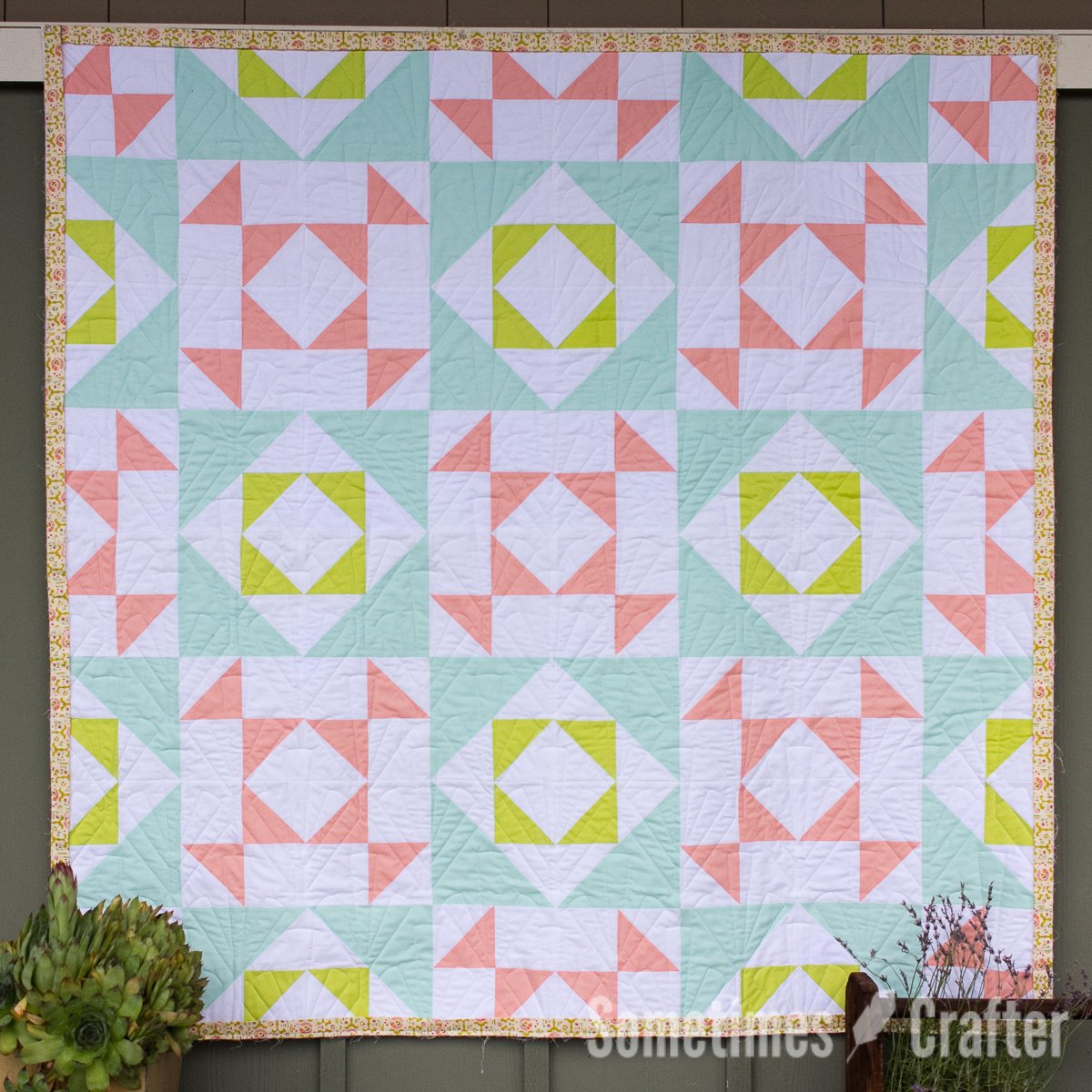 Sometimes Crafter // Cactus Garden Quilt Pattern