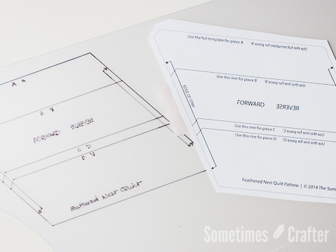 How to make a quilting template with thin plastic 