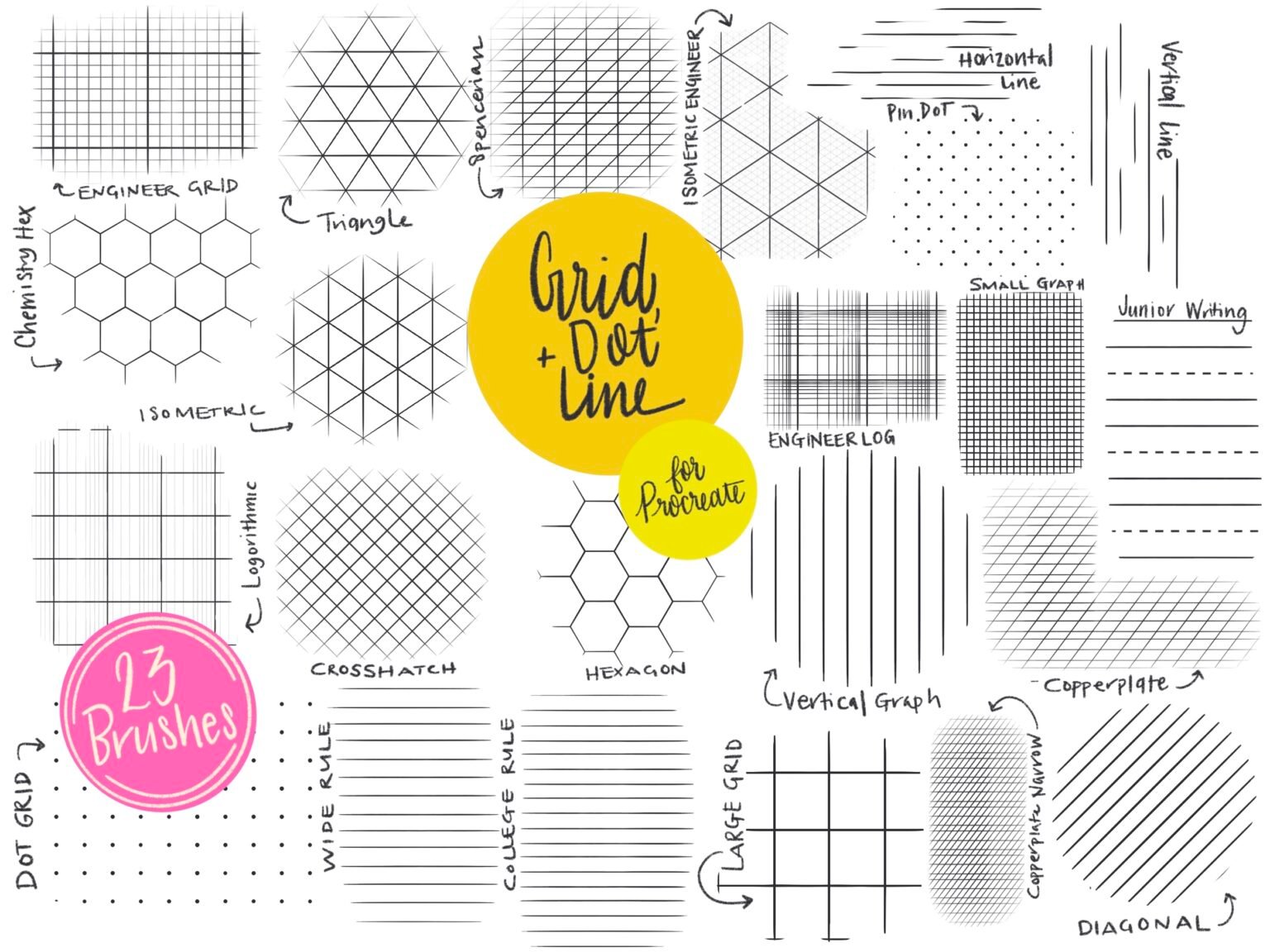 dotted grid procreate free